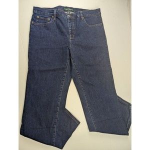 LRL Ralph Lauren Jeans Co Medium Wash Classic Straight Denim Jeans Plus Size 14